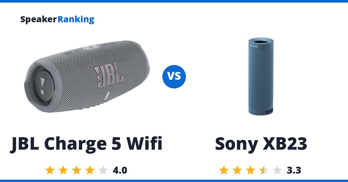 JBL Charge 5 Wifi vs Sony XB23
