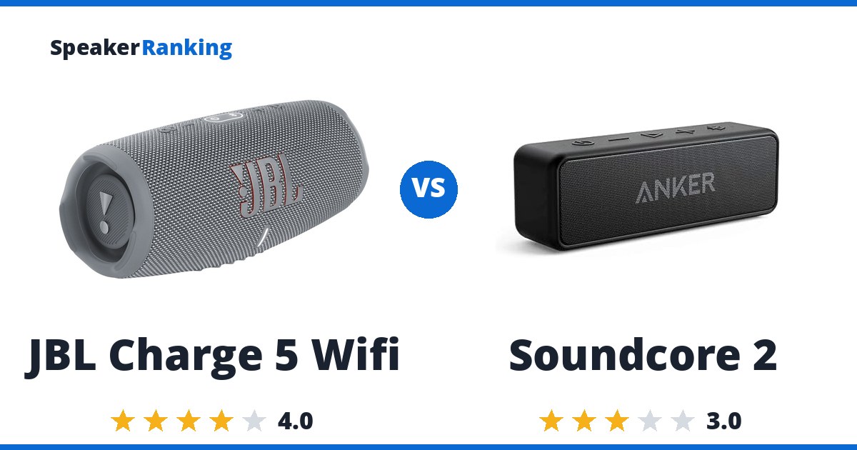 JBL Charge 5 Wifi vs Soundcore 2