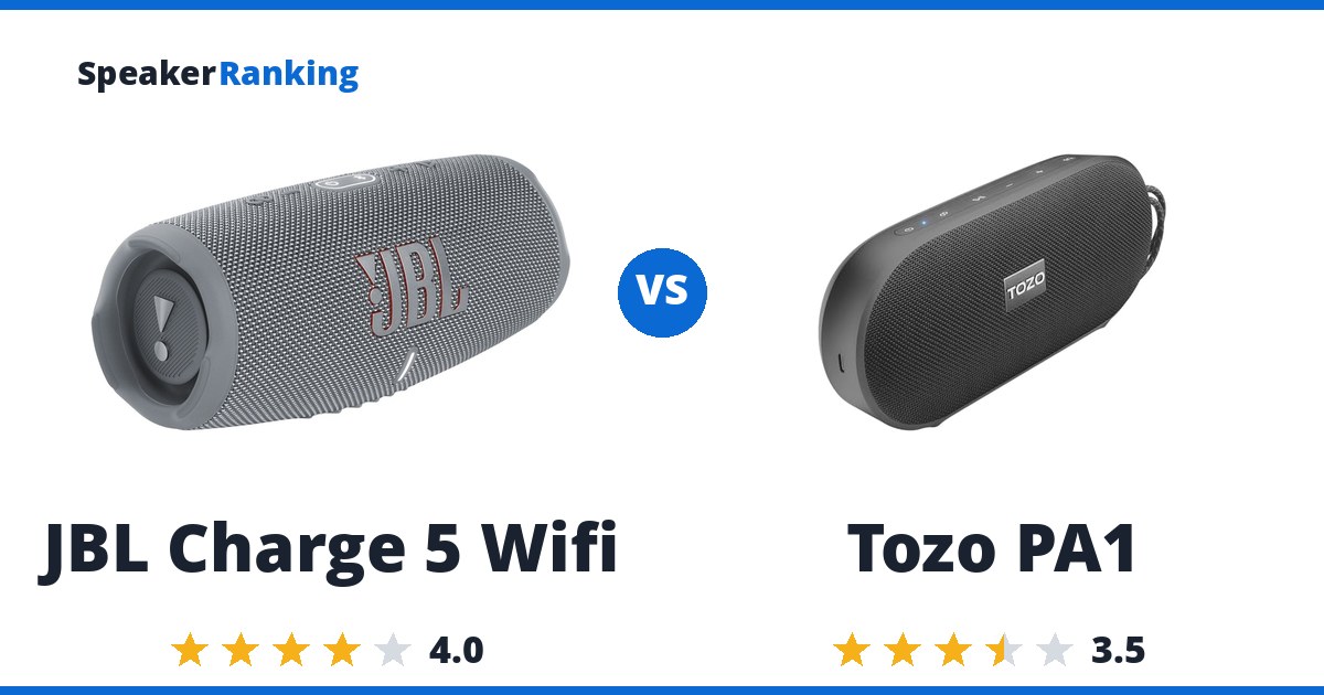 JBL Charge 5 Wifi vs Tozo PA1