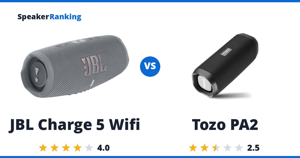 JBL Charge 5 Wifi vs Tozo PA2