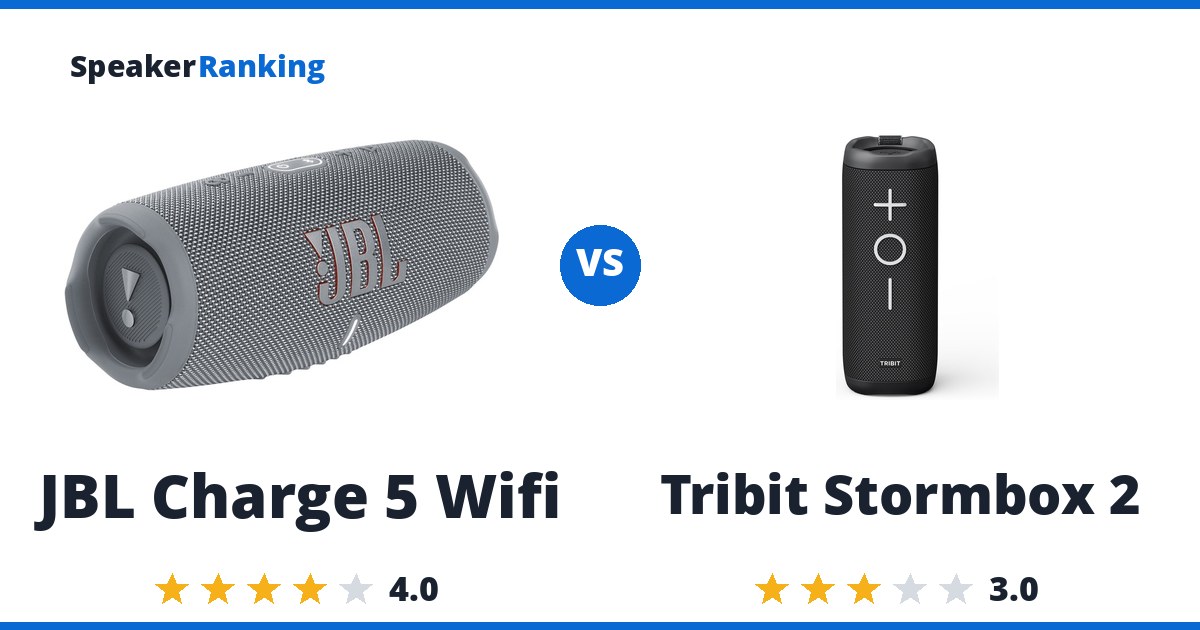JBL Charge 5 Wifi vs Tribit Stormbox 2