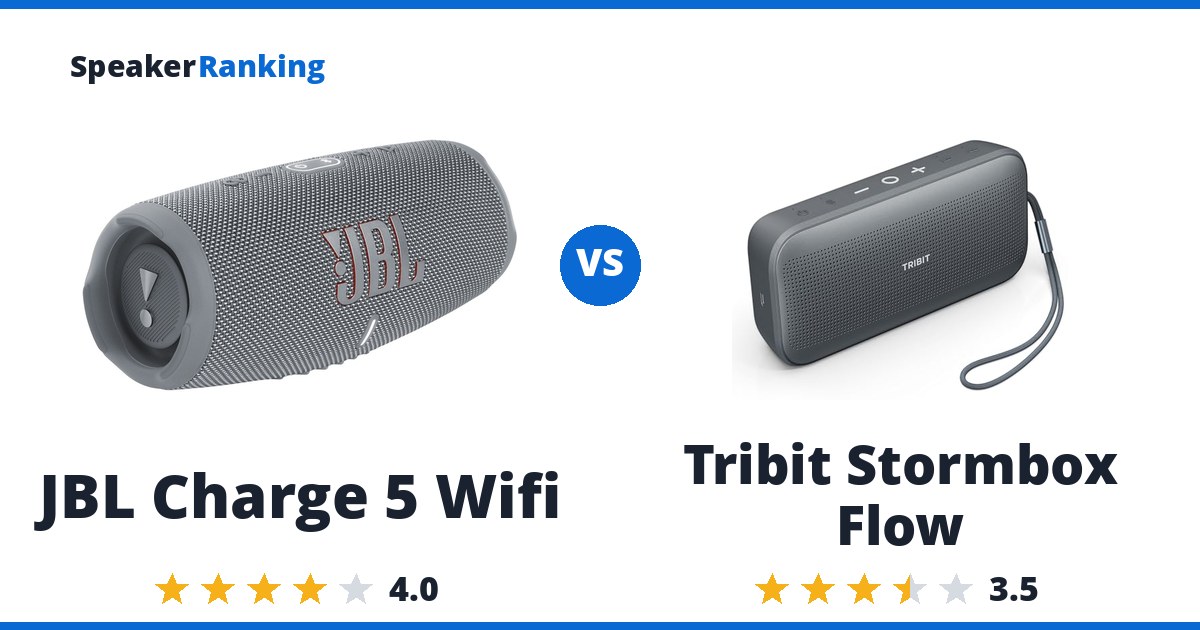 JBL Charge 5 Wifi vs Tribit Stormbox Flow