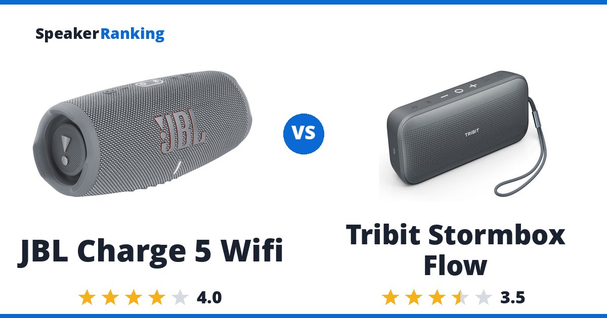JBL Charge 5 Wifi vs Tribit Stormbox Flow