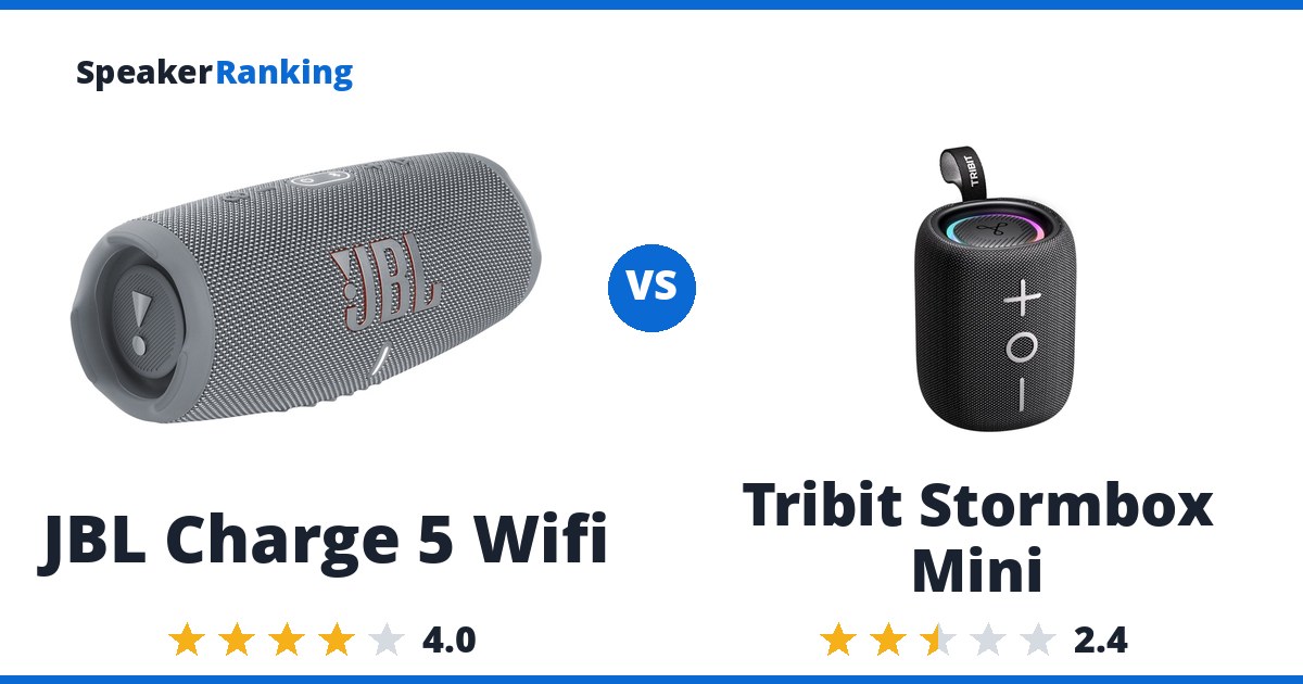 JBL Charge 5 Wifi vs Tribit Stormbox Mini