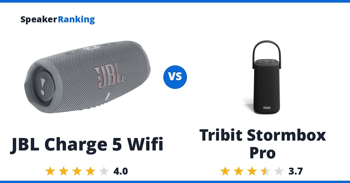 JBL Charge 5 Wifi vs Tribit Stormbox Pro