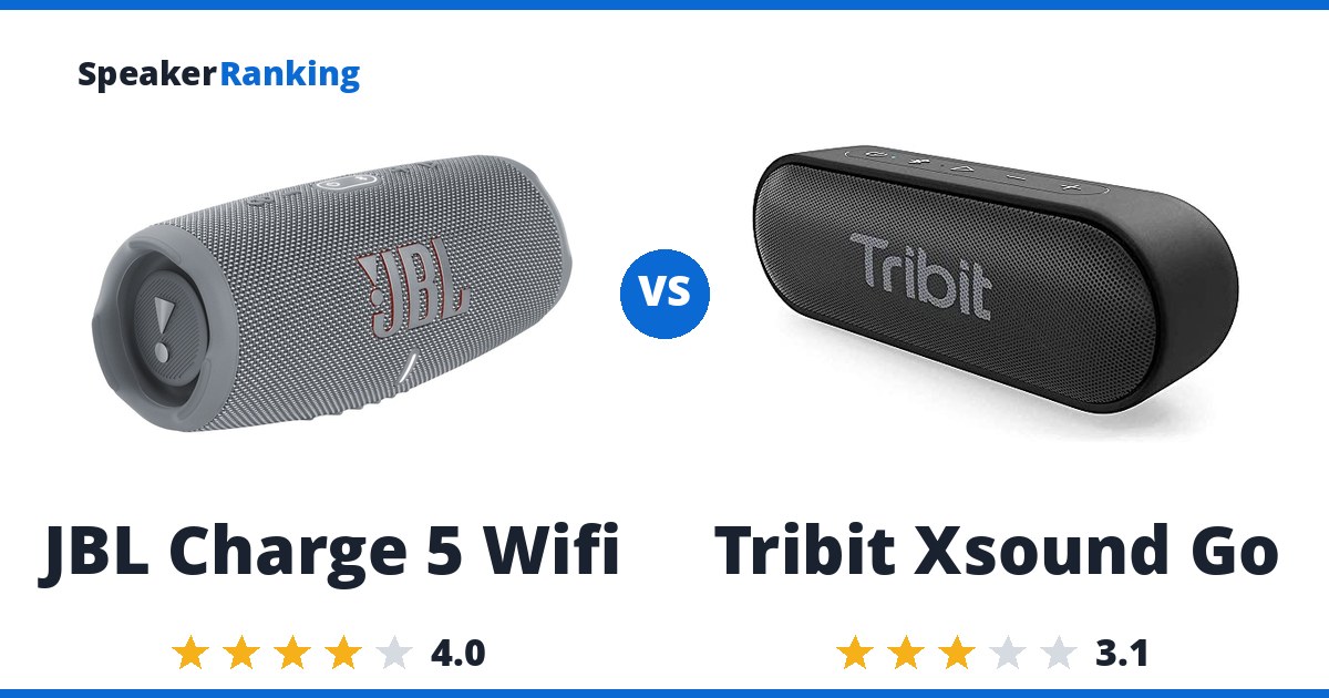 JBL Charge 5 Wifi vs Tribit Xsound Go
