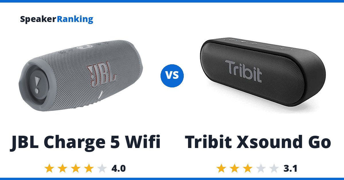 JBL Charge 5 Wifi vs Tribit Xsound Go