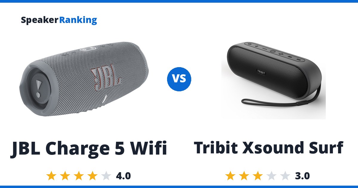 JBL Charge 5 Wifi vs Tribit Xsound Surf