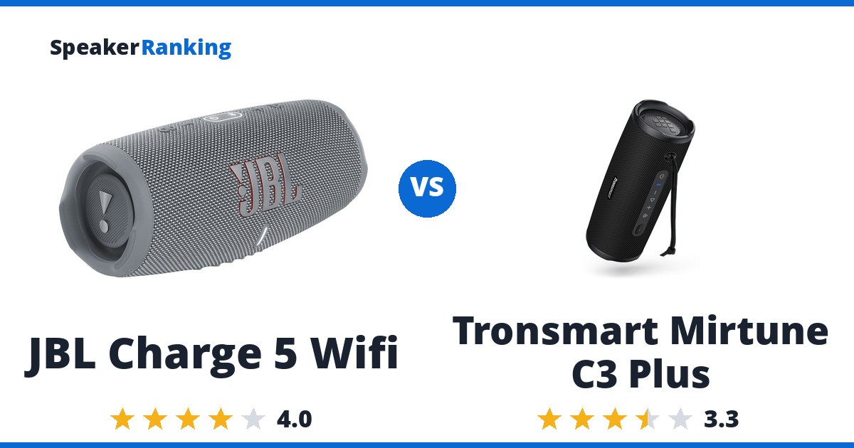 JBL Charge 5 Wifi vs Tronsmart Mirtune C3 Plus