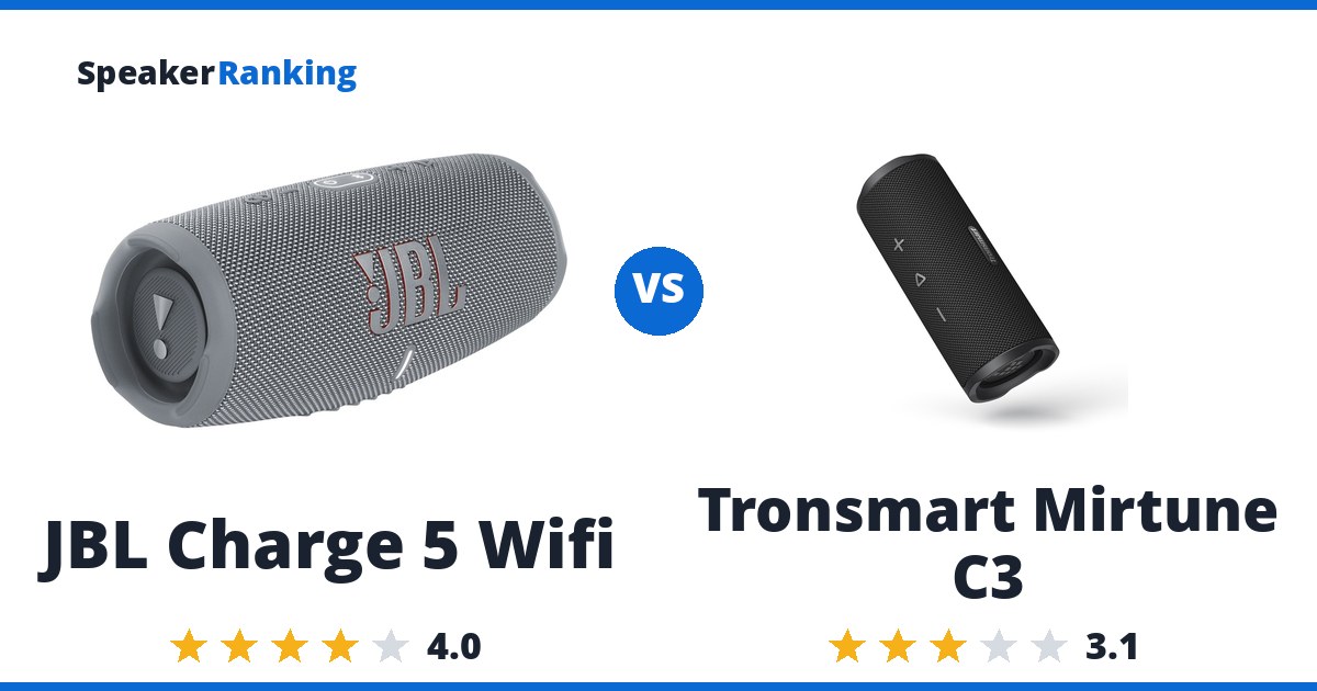JBL Charge 5 Wifi vs Tronsmart Mirtune C3