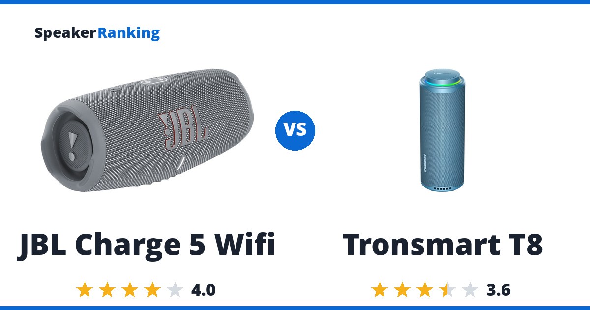 JBL Charge 5 Wifi vs Tronsmart T8