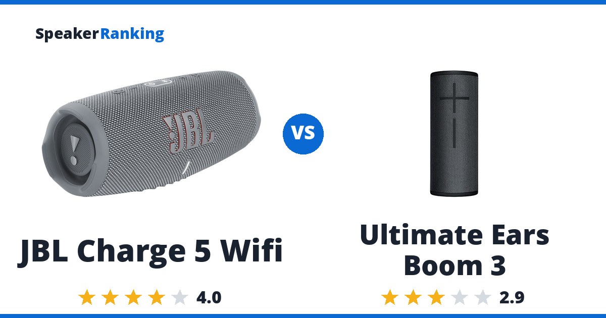 JBL Charge 5 Wifi vs Ultimate Ears Boom 3