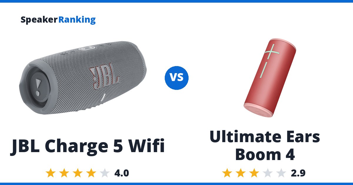 JBL Charge 5 Wifi vs Ultimate Ears Boom 4