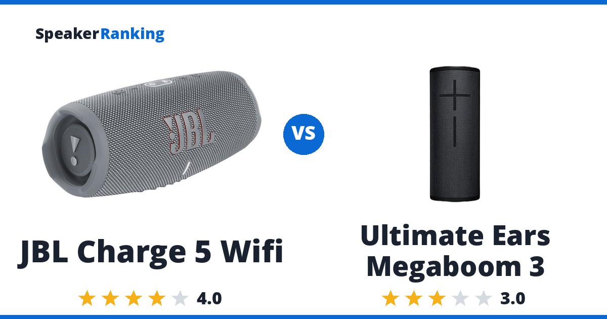 JBL Charge 5 Wifi vs Ultimate Ears Megaboom 3