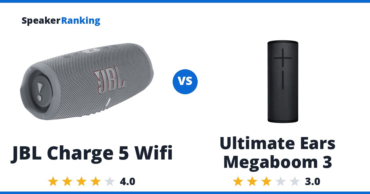 JBL Charge 5 Wifi vs Ultimate Ears Megaboom 3