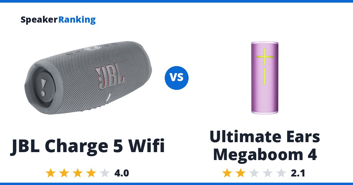 JBL Charge 5 Wifi vs Ultimate Ears Megaboom 4