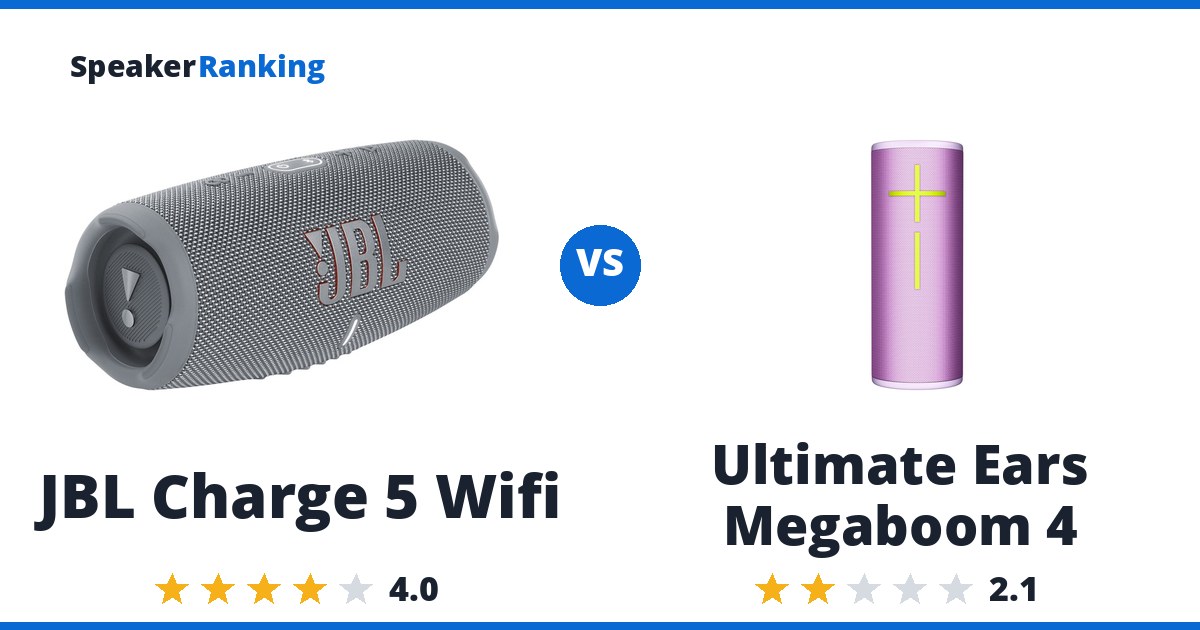 JBL Charge 5 Wifi vs Ultimate Ears Megaboom 4