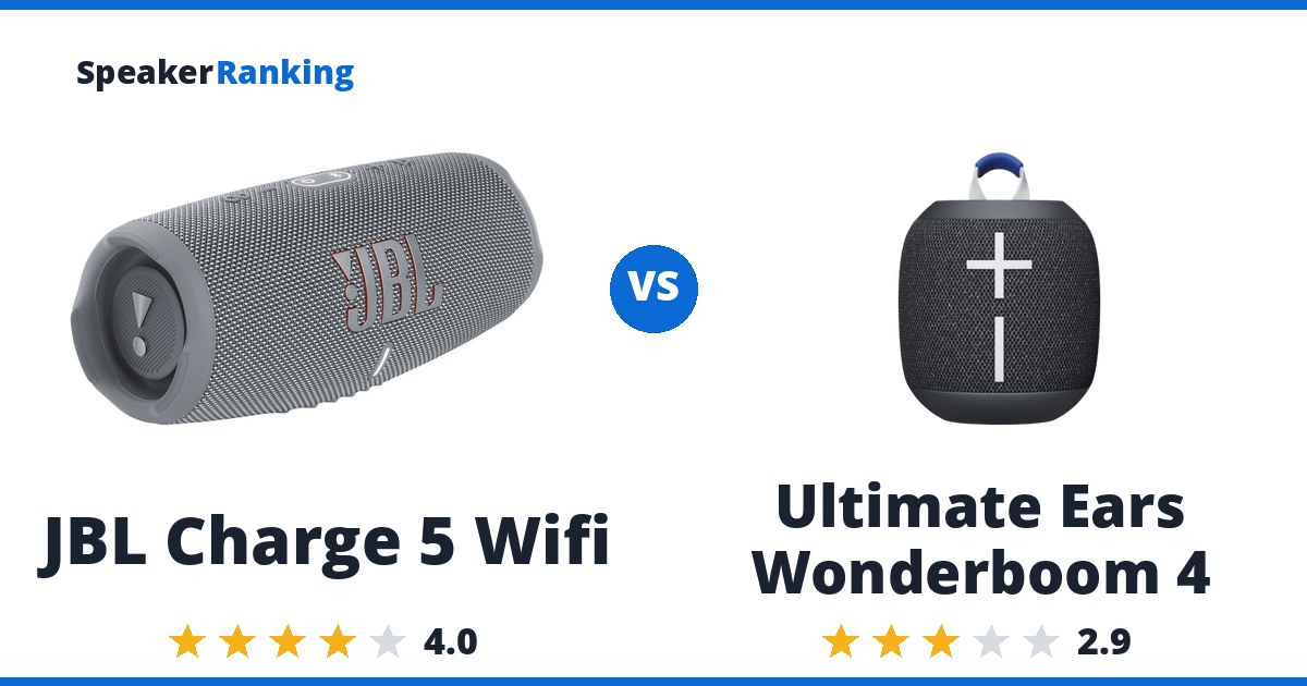 JBL Charge 5 Wifi vs Ultimate Ears Wonderboom 4