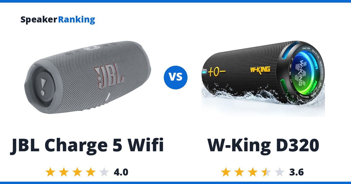 JBL Charge 5 Wifi vs W-King D320