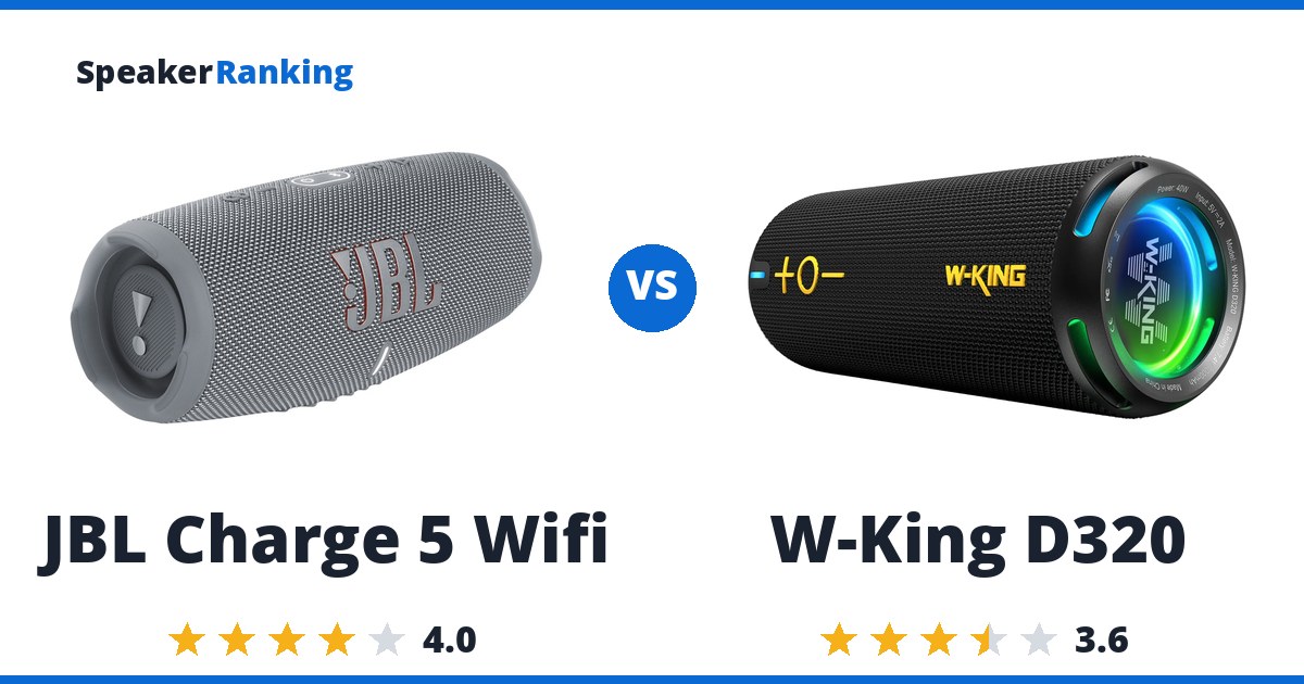 JBL Charge 5 Wifi vs W-King D320