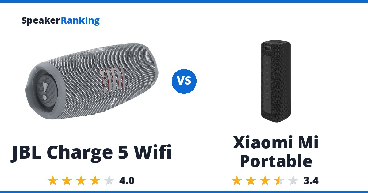 JBL Charge 5 Wifi vs Xiaomi Mi Portable