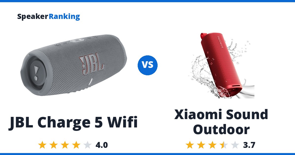 JBL Charge 5 Wifi vs Xiaomi Sound Outdoor