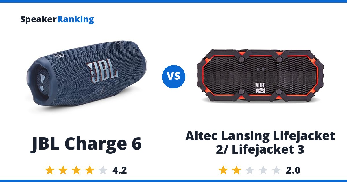 JBL Charge 6 vs Altec Lansing Lifejacket 2/ Lifejacket 3