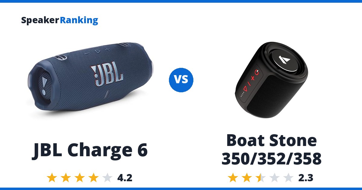 JBL Charge 6 vs Boat Stone 350/352/358