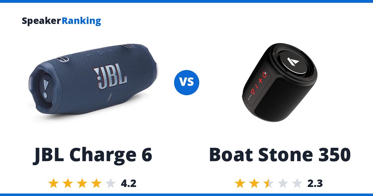 JBL Charge 6 vs Boat Stone 350