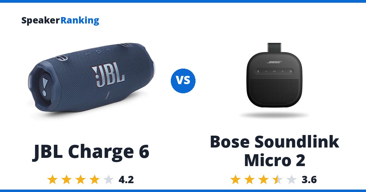 JBL Charge 6 vs Bose Soundlink Micro 2