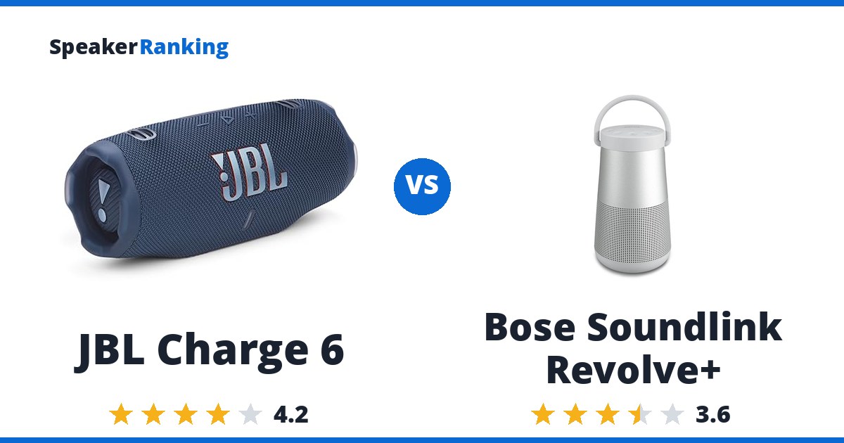 JBL Charge 6 vs Bose Soundlink Revolve+