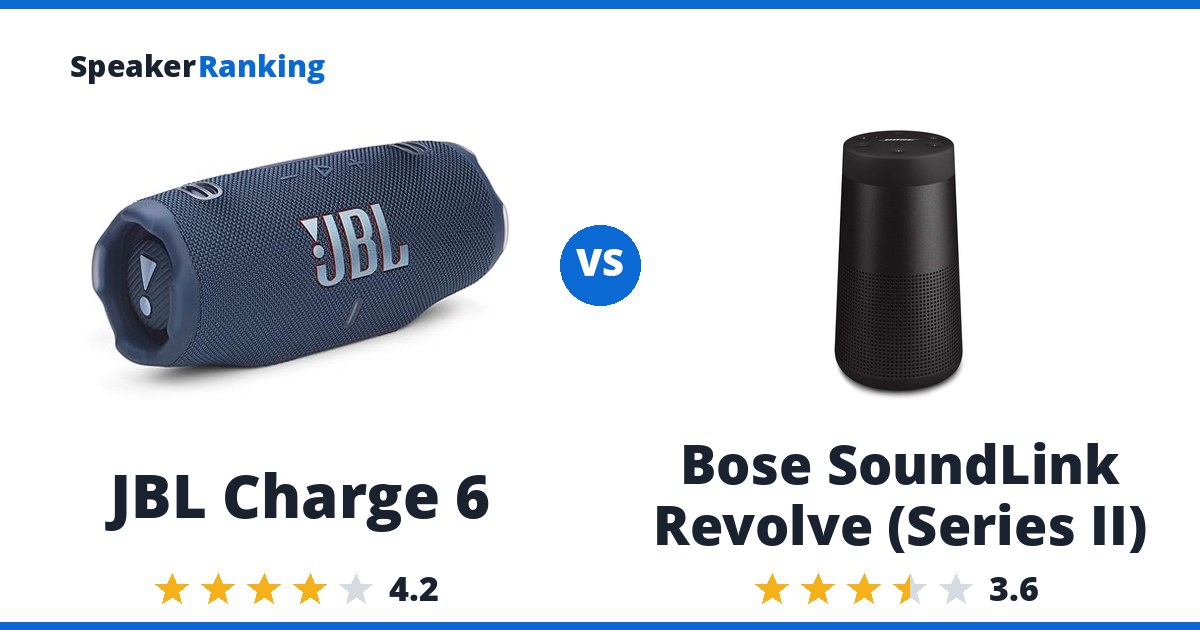 JBL Charge 6 vs Bose SoundLink Revolve (Series II)