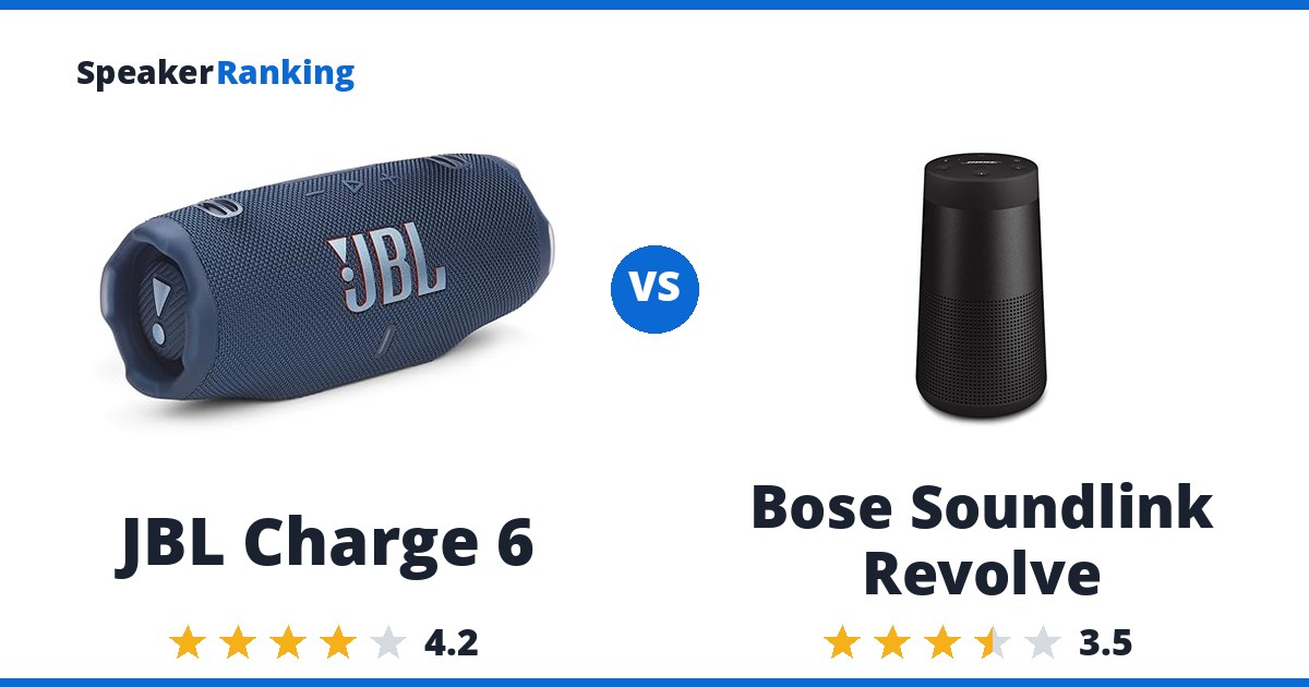 JBL Charge 6 vs Bose Soundlink Revolve