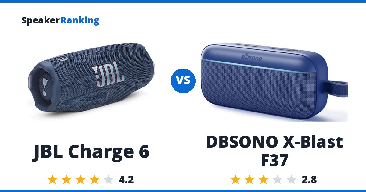 JBL Charge 6 vs DBSONO X-Blast F37