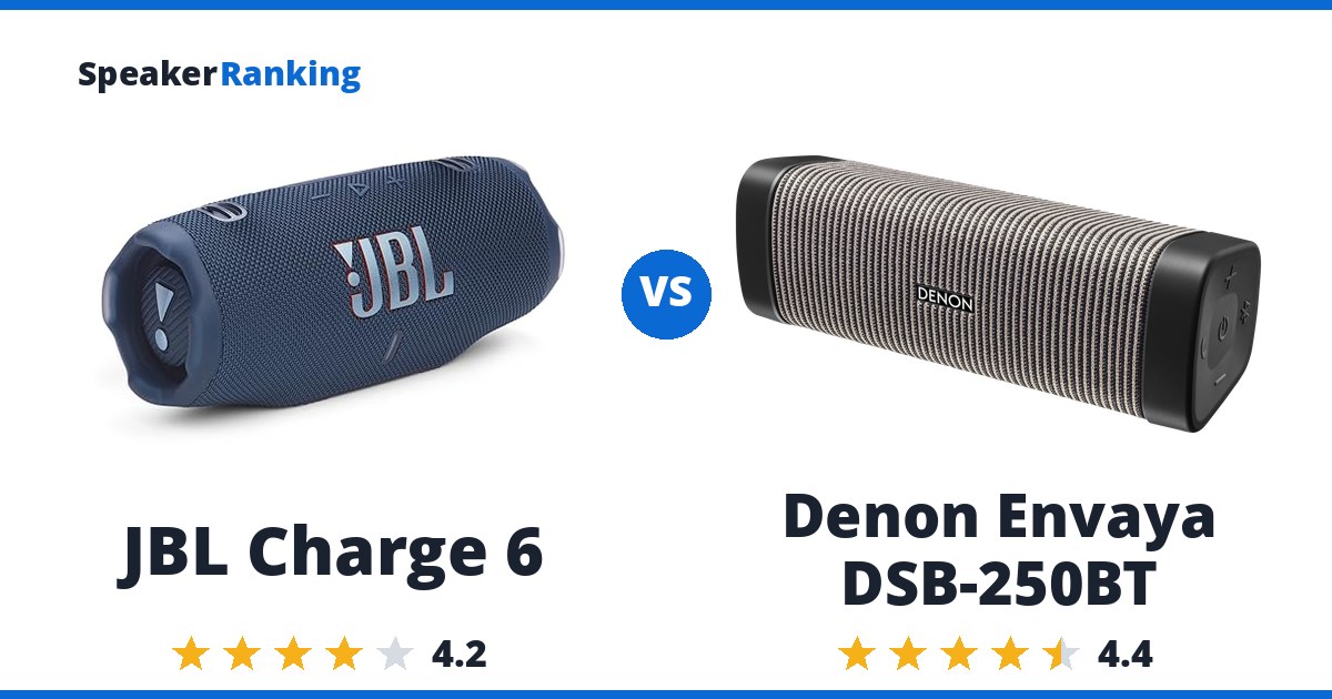 JBL Charge 6 vs Denon Envaya DSB-250BT
