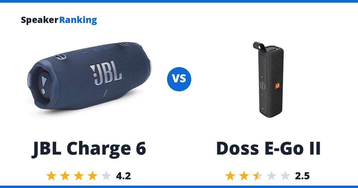 JBL Charge 6 vs Doss E-Go II