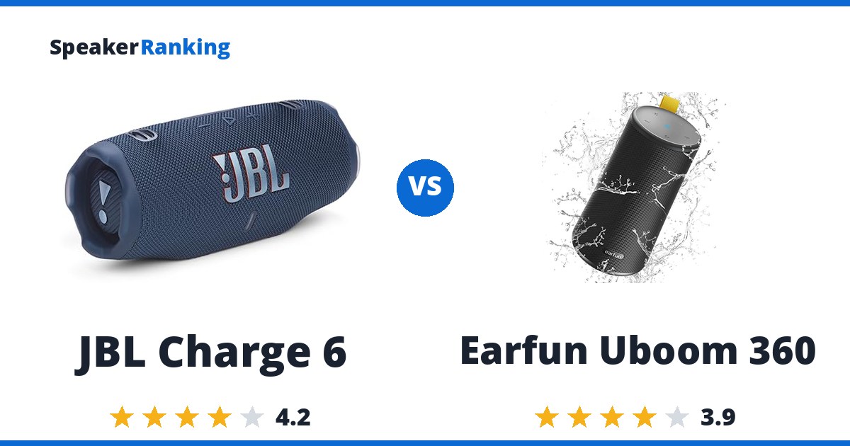 JBL Charge 6 vs Earfun Uboom 360