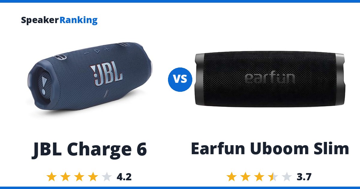 JBL Charge 6 vs Earfun Uboom Slim