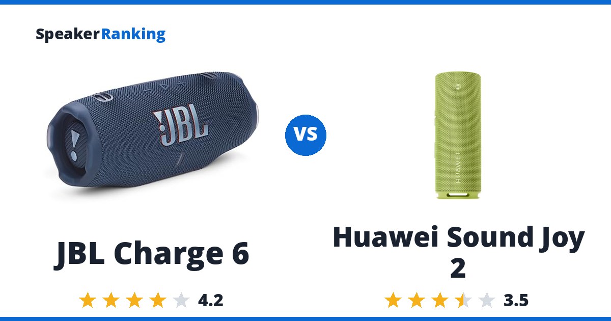 JBL Charge 6 vs Huawei Sound Joy 2