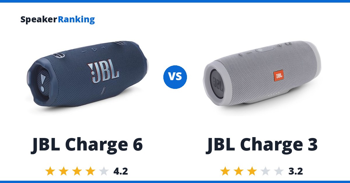 JBL Charge 6 vs JBL Charge 3