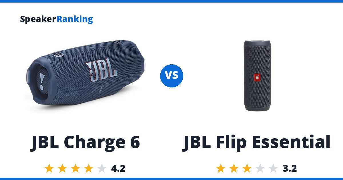 JBL Charge 6 vs JBL Flip Essential