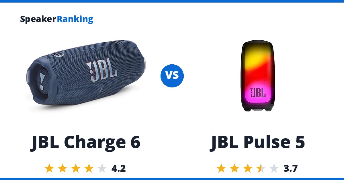 JBL Charge 6 vs JBL Pulse 5