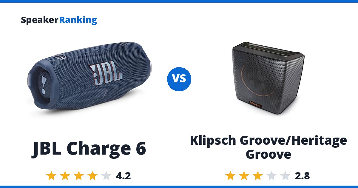 JBL Charge 6 vs Klipsch Groove/Heritage Groove