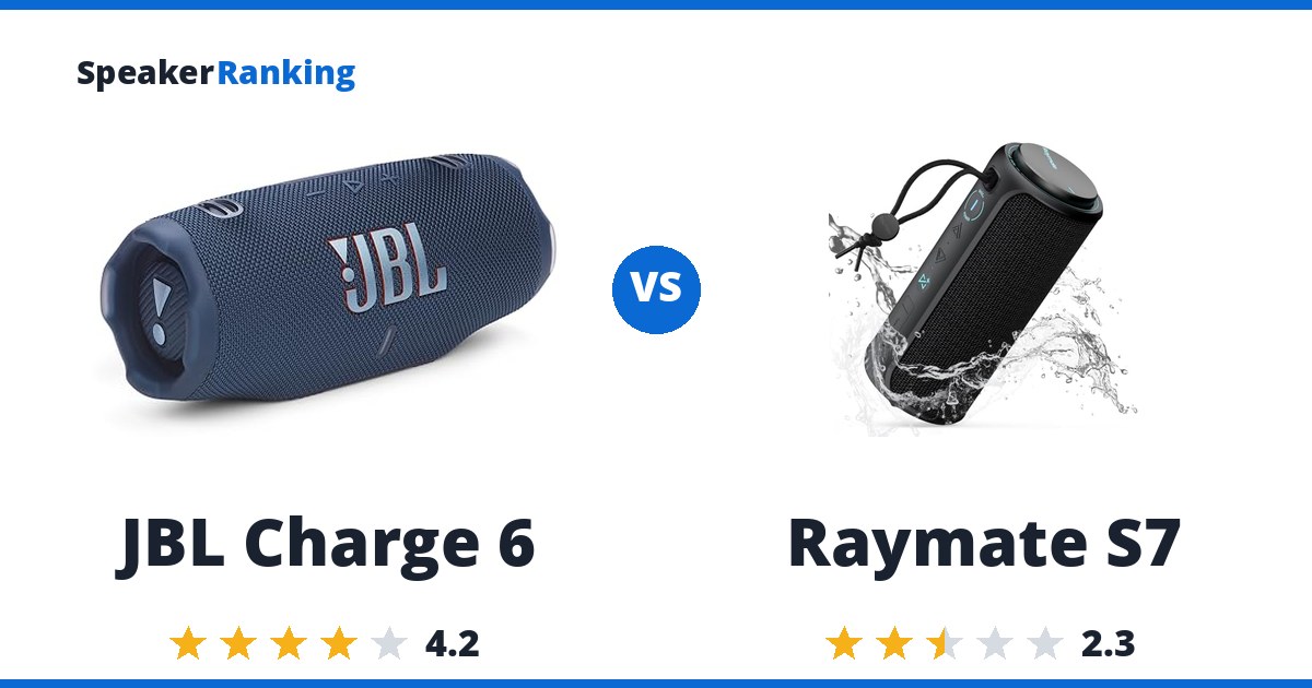 JBL Charge 6 vs Raymate S7