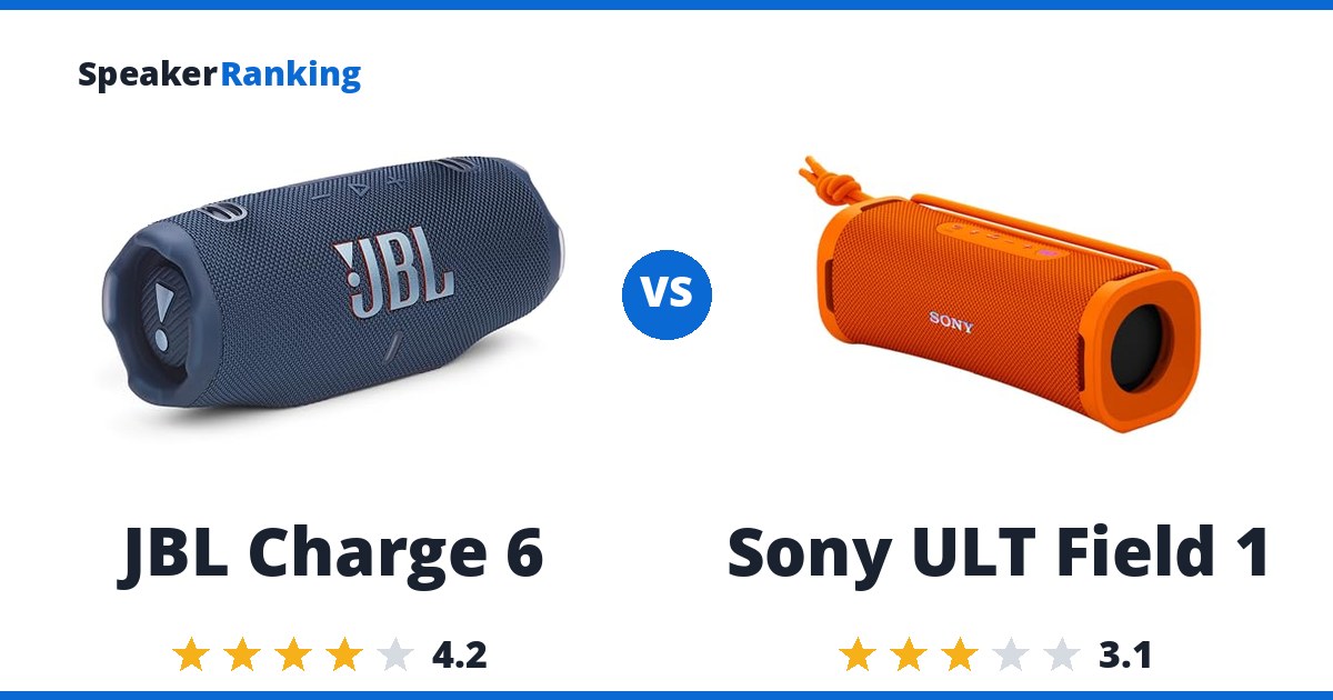 JBL Charge 6 vs Sony ULT Field 1