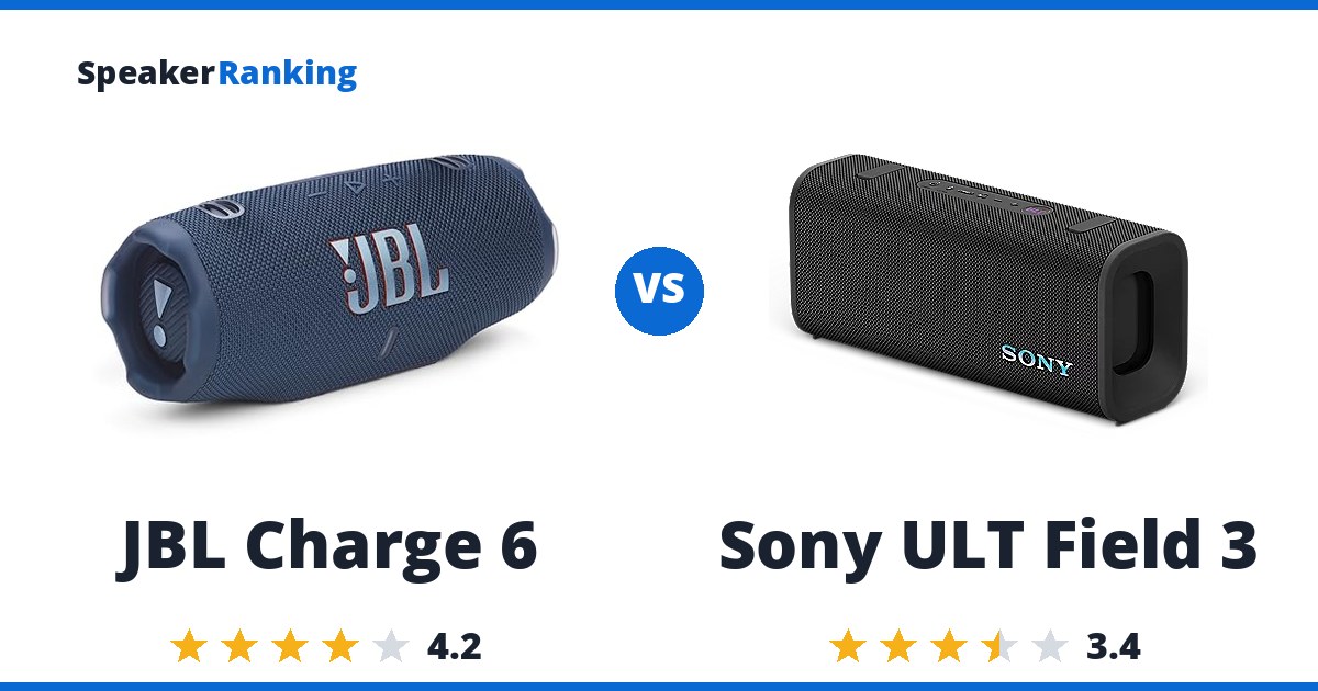 JBL Charge 6 vs Sony ULT Field 3