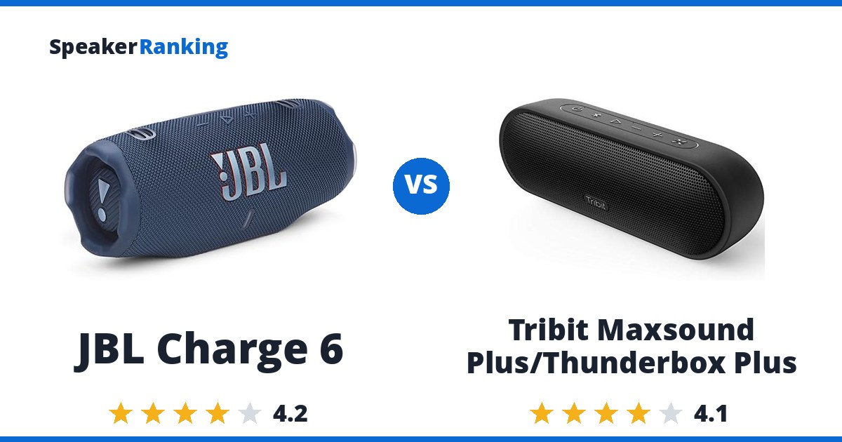 JBL Charge 6 vs Tribit Maxsound Plus/Thunderbox Plus