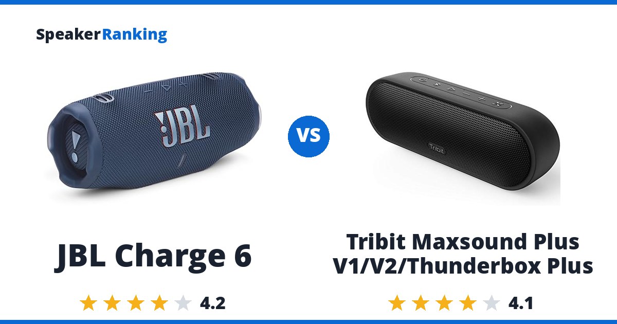 JBL Charge 6 vs Tribit Maxsound Plus V1/V2/Thunderbox Plus