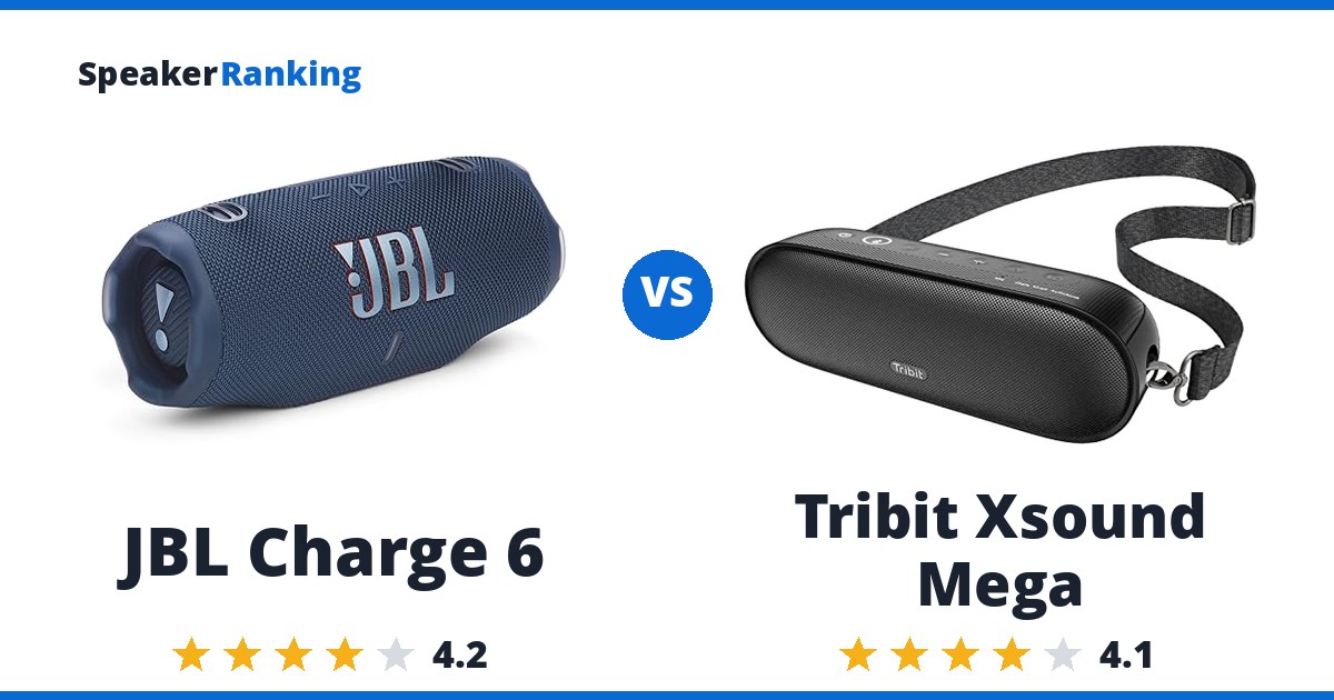 JBL Charge 6 vs Tribit Xsound Mega