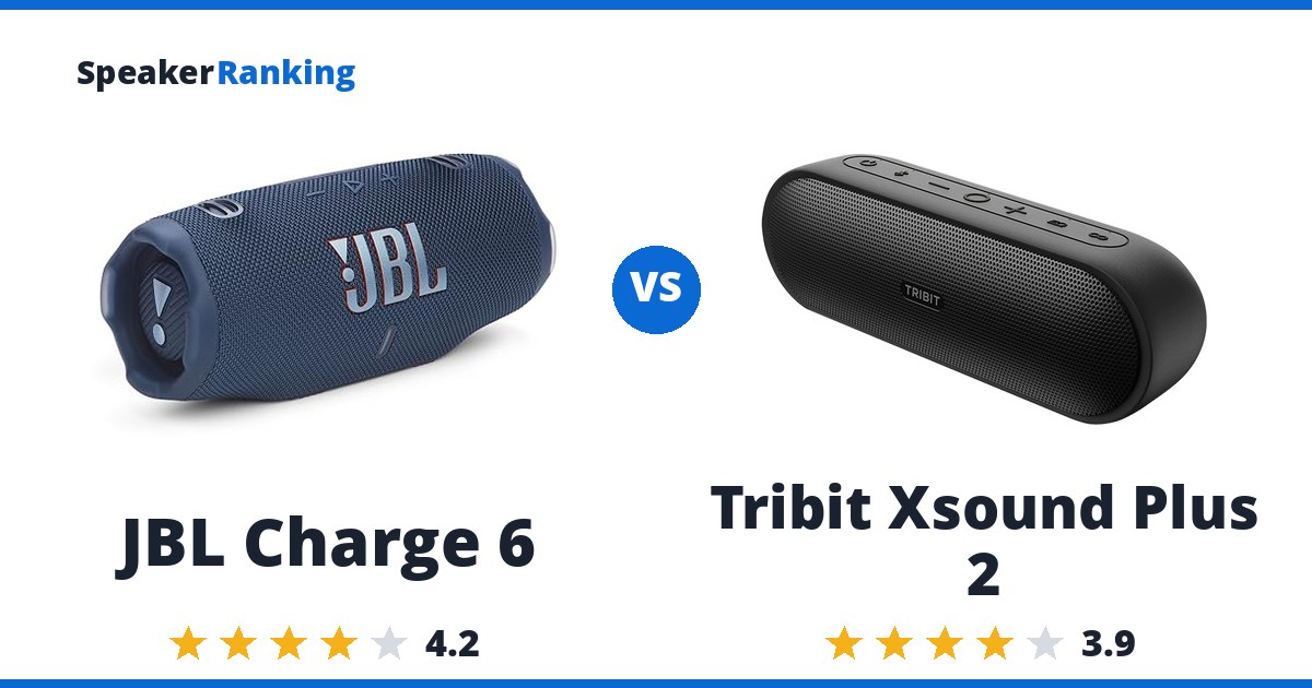JBL Charge 6 vs Tribit Xsound Plus 2